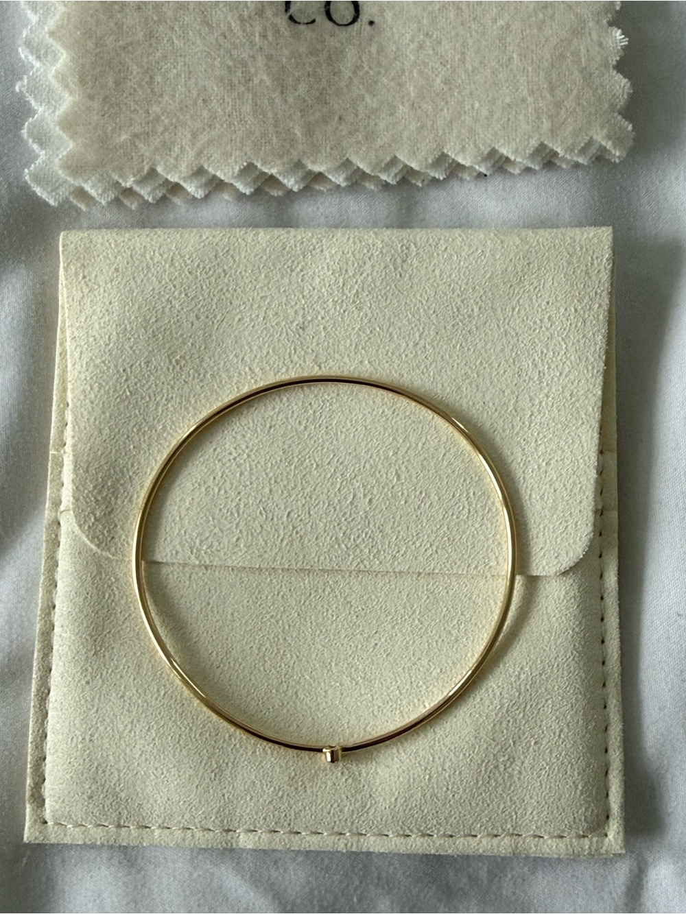 Yearly Co. Heavy Weight Delicate Diamond Bangle: Oval Diamond - Picture 5 of 6